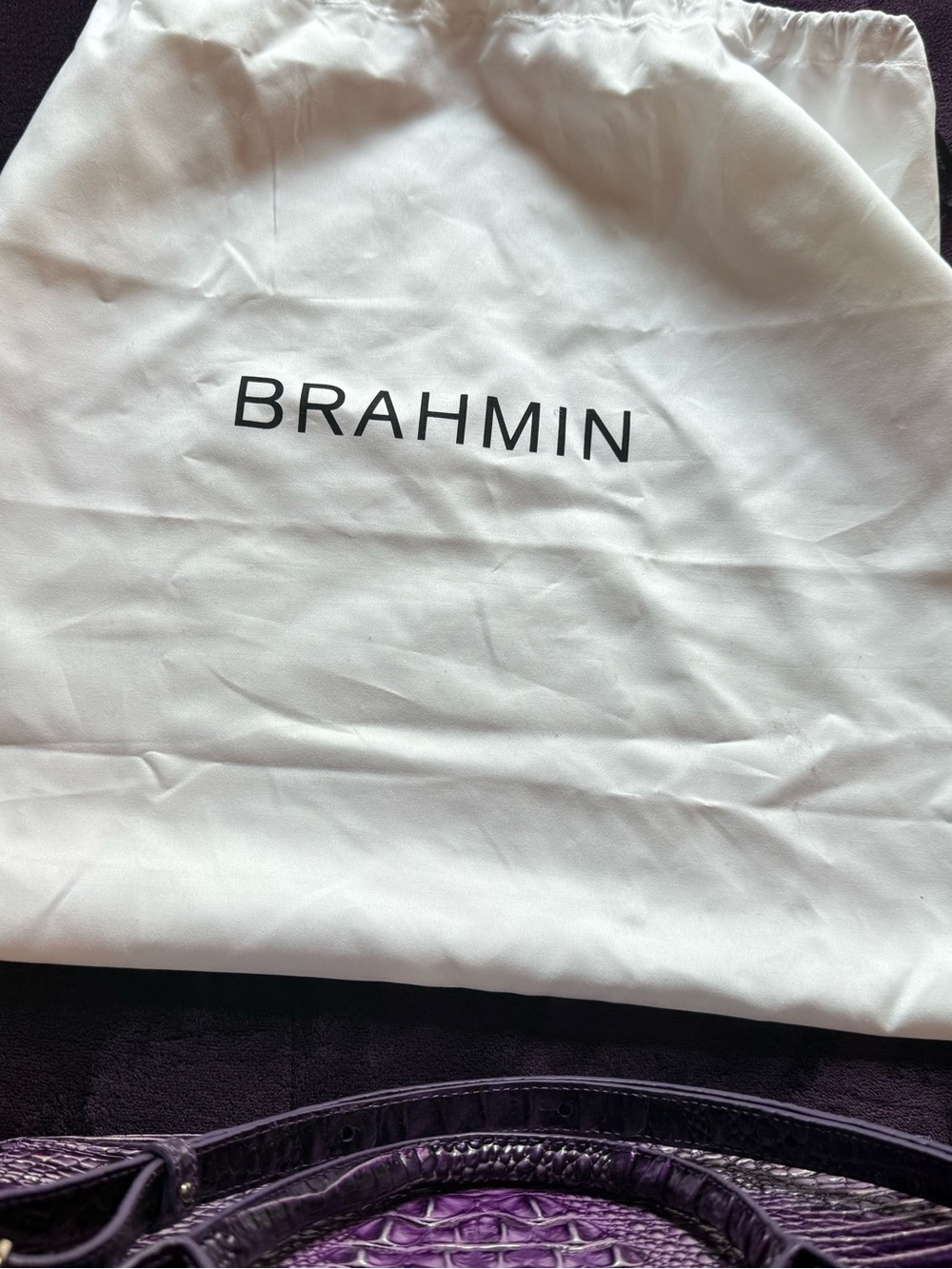 Brahmin Small Finley – Ultraviolet Ombre Melbourne – NWT 💜 - Picture 3 of 4